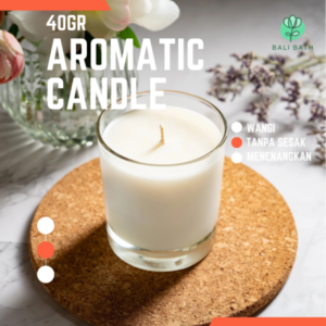 Bali Bath - Eco-Friendly Aromatherapy Candle in Glass Jar