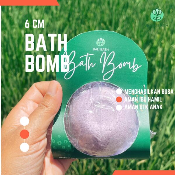 Bali Bath Store Bath Bomb 6cm – Enriched with Balinese Botanicals & Frangipani Serenity